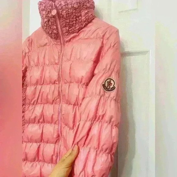 MONCLER PUFFERS JACKET SIZE 38/ USA Medium - pink - Picture 4 of 16
